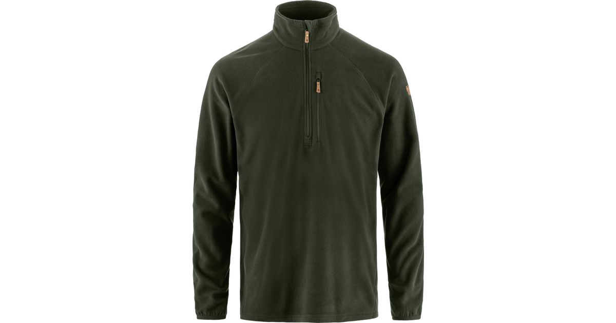 Fjällräven Övik Lite Half Zip M Laurel Green | Lichte herentrui | Senza