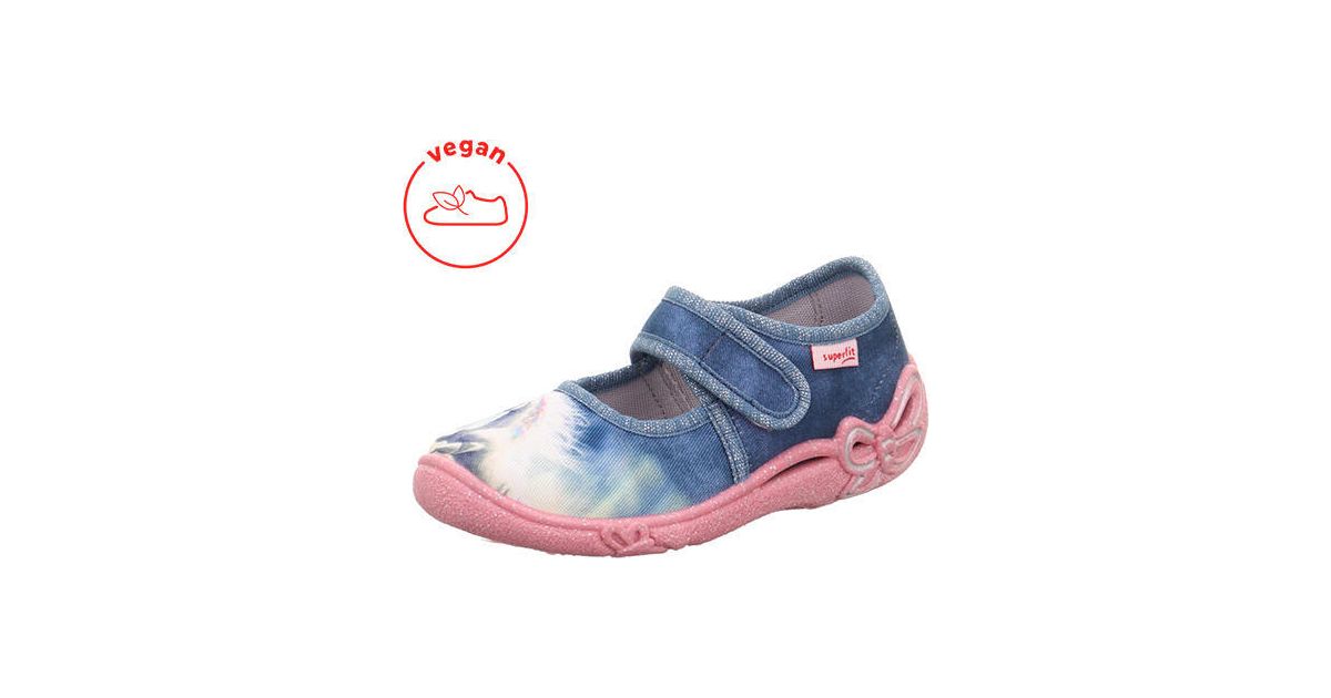 Superfit Belinda Hausschuhe Für Kinder - ROT 5010, Größe 28 EU, Mit Schmetterlingsdetail & Rutschfester Sohle