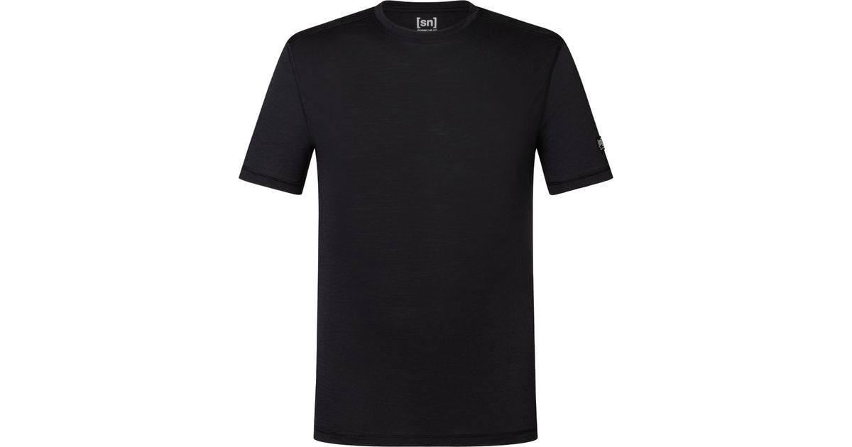 super.natural M Sierra140 Tee Maglietta, Nero, S Uomo