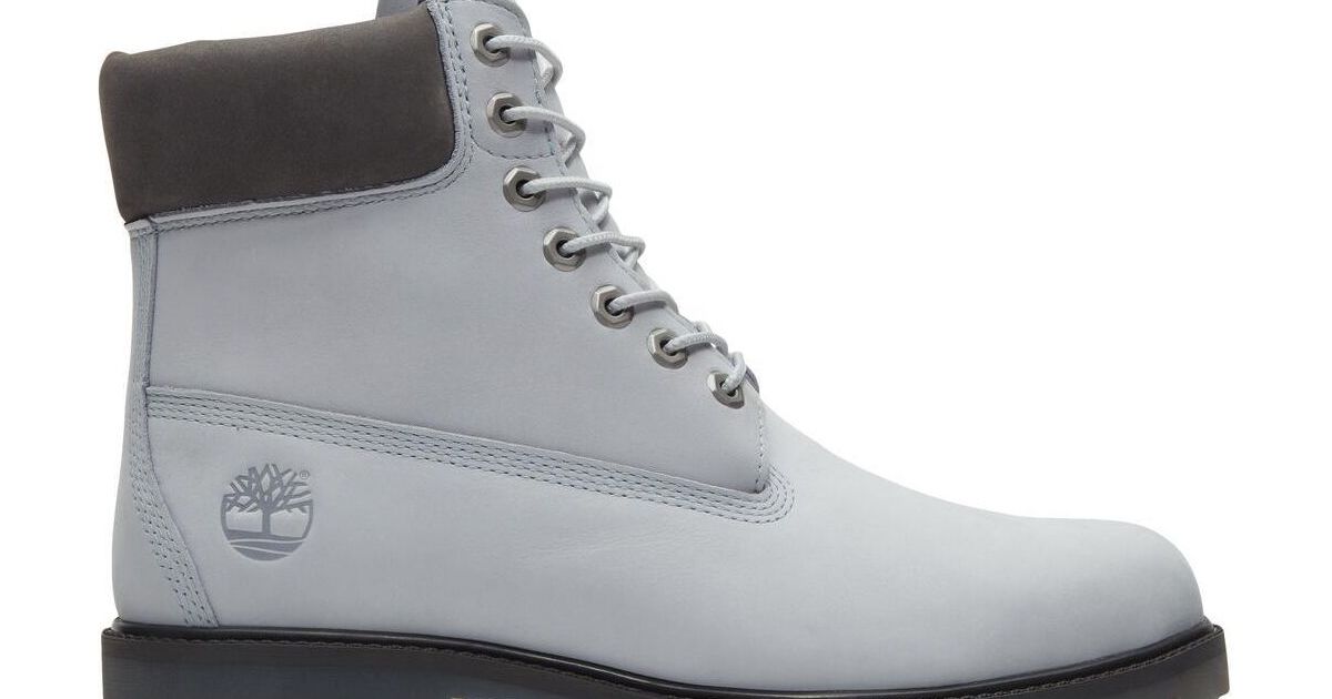 Timberland グレー ホワイト Timberland Mens 6 Inch Lace UP Waterproof Boot | SportFits Shop
