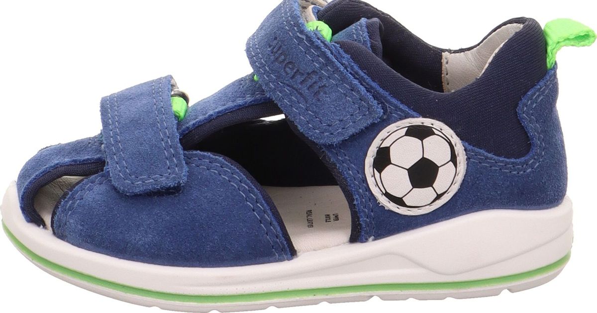Superfit BOOMERANG - Walking sandals - blau/hellgrün/dark blue