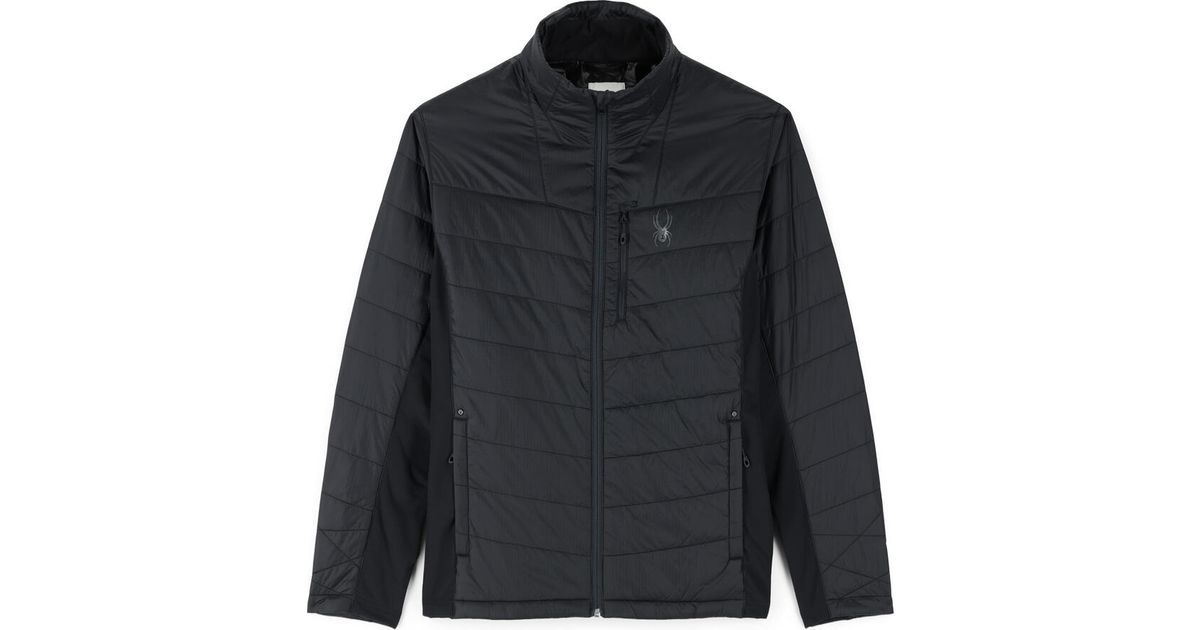 Spyder GLISSADE HYBRID HOODED JACKET - Giacca outdoor - black/nero