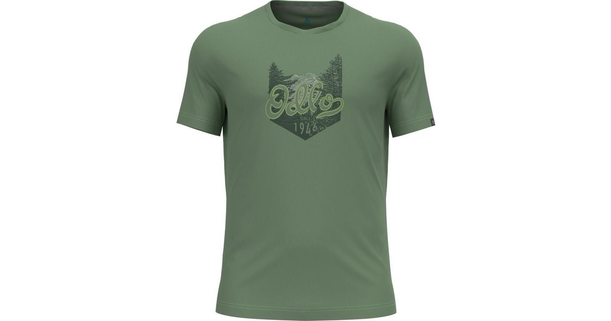 Odlo Herren Nikko Logo T-Shirt – Funktionsshirt, Kurzarm, Für Outdoor & Sport