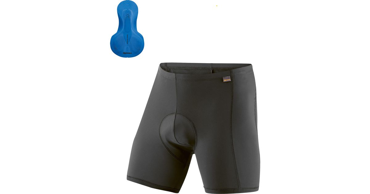 Gonso Donne Pantaloncini Da Ciclismo Sitivo U W Red - Imbottitura Sportiva, Vestibilità Aderente, Nero/Blu, Taglia 38