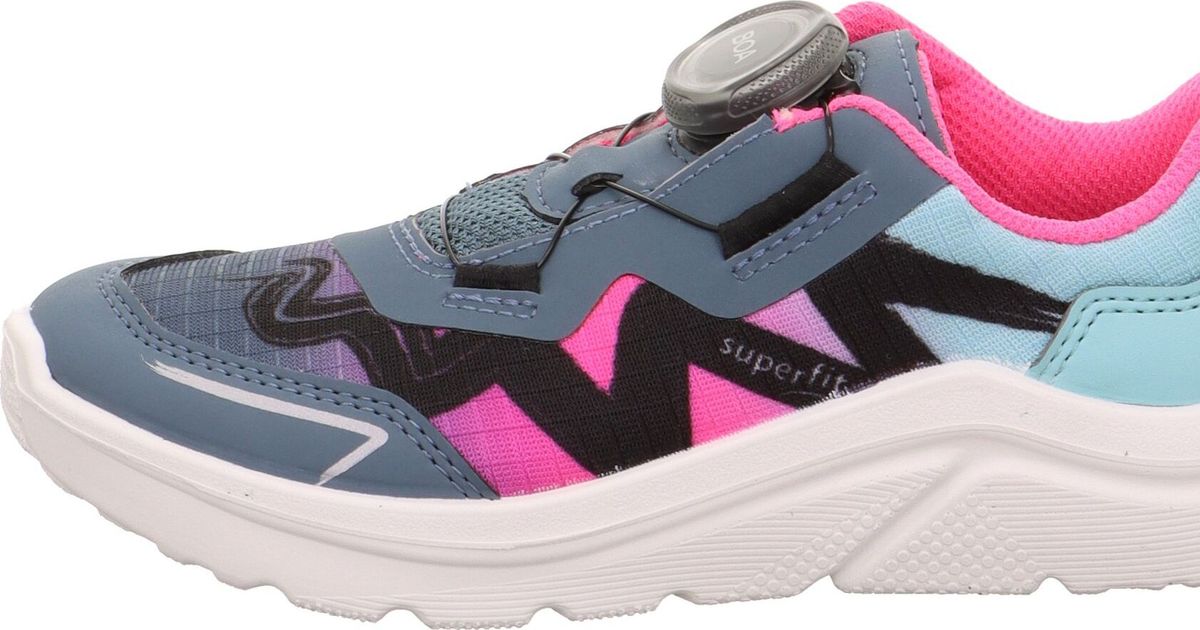 Superfit Kicks sneakers voor meisjes, Roze lichtgroen 5500, 36 EU Breed