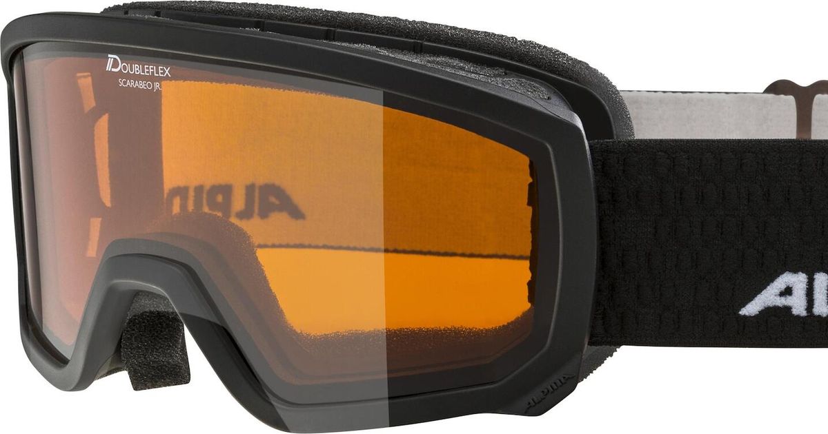 Masque De Ski Alpina Scarabeo S – écran Cylindrique, Quattroflex, Antibuée, OTG, Pour Visage Fin