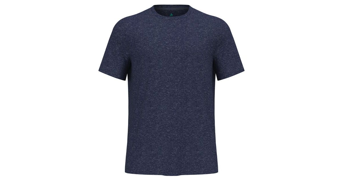 Odlo Active 365 Linencool – Maglietta Uomo Da Corsa A Maniche Corte, In Poliestere Riciclato E Lino, Colore Grigio
