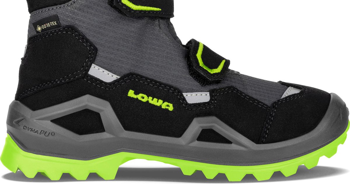 Scarponcini Bambino Lowa Milo GTX Mid - Impermeabili Gore-Tex - Colore Blu/Verde