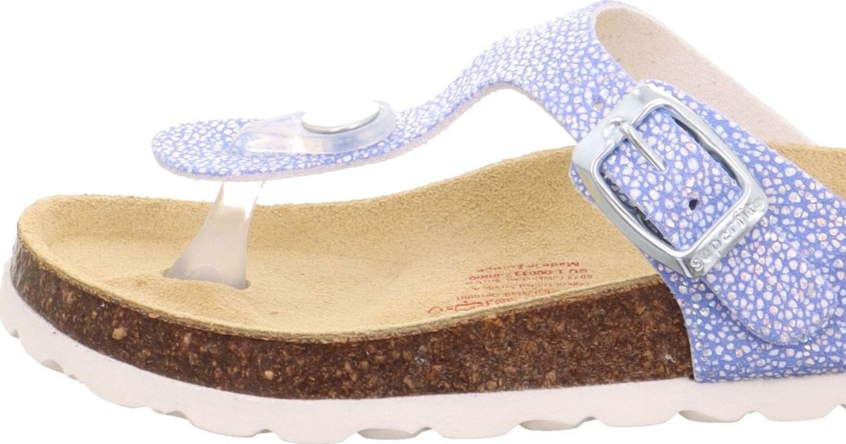 Superfit Fussbettpantoffel 800111 - Pantofole E Sandali Estivi Per Bambini E Ragazzi, Con Fibbie