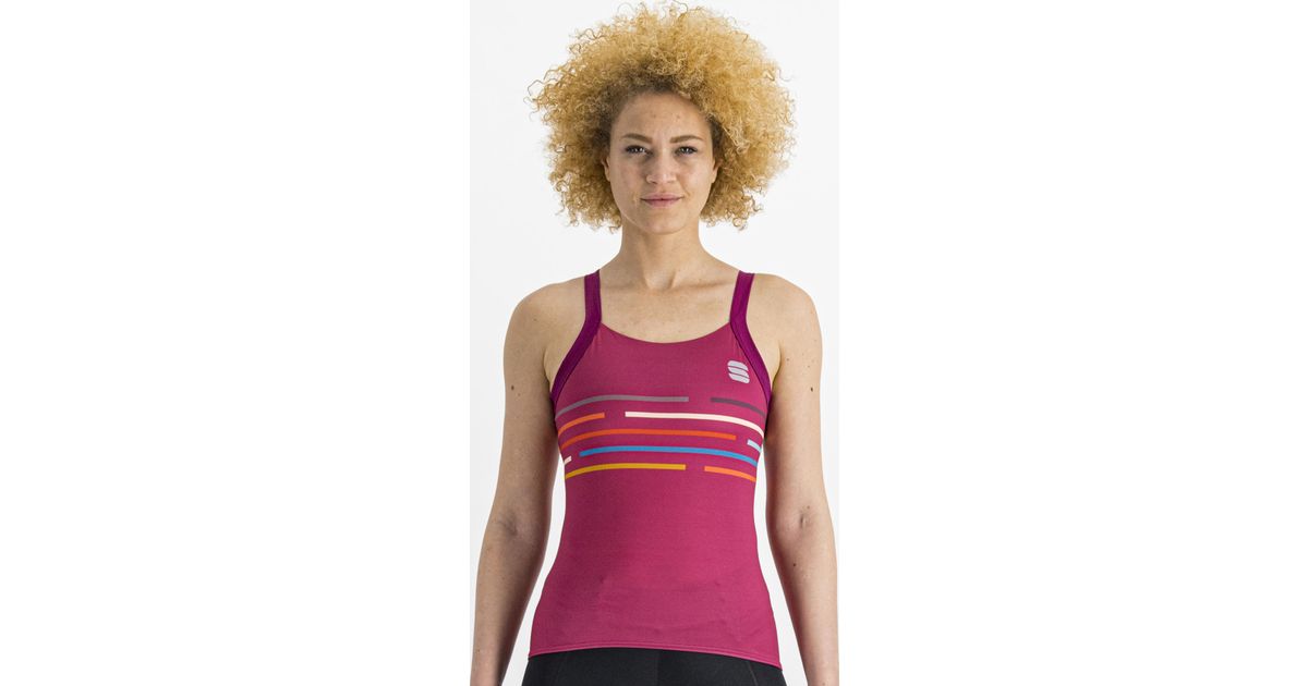 Sportful VÉLODROME W SS Jrs, Maglia Lunga Donna, Cyclamen - 10
