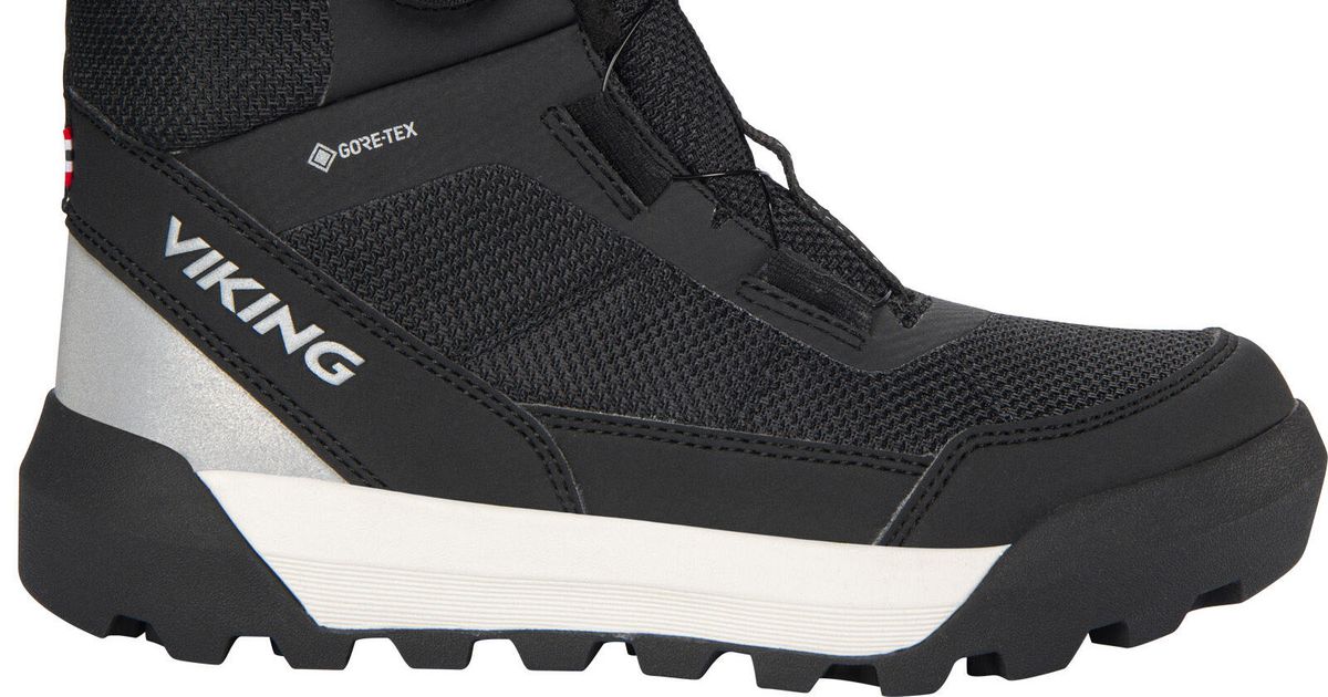 viking Uniseks kinderen Expower Warm GTX Boa sneeuwlaarzen, Zwart, 32 EU