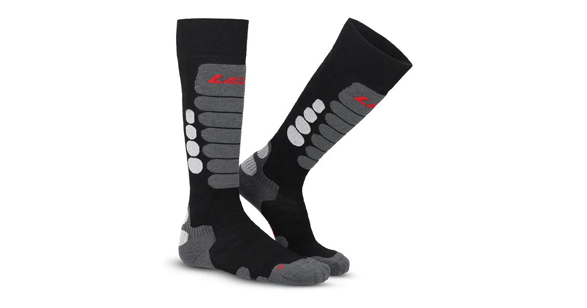 Lenz SKIING 1.0 calze da sci Antracite/Blu