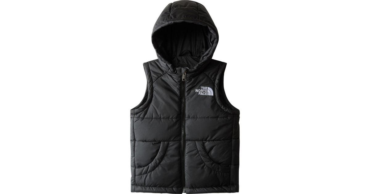 トップス The North Face Compact Hooded Vest L BK The North Face KID Hooded Vest | SportFits Shop