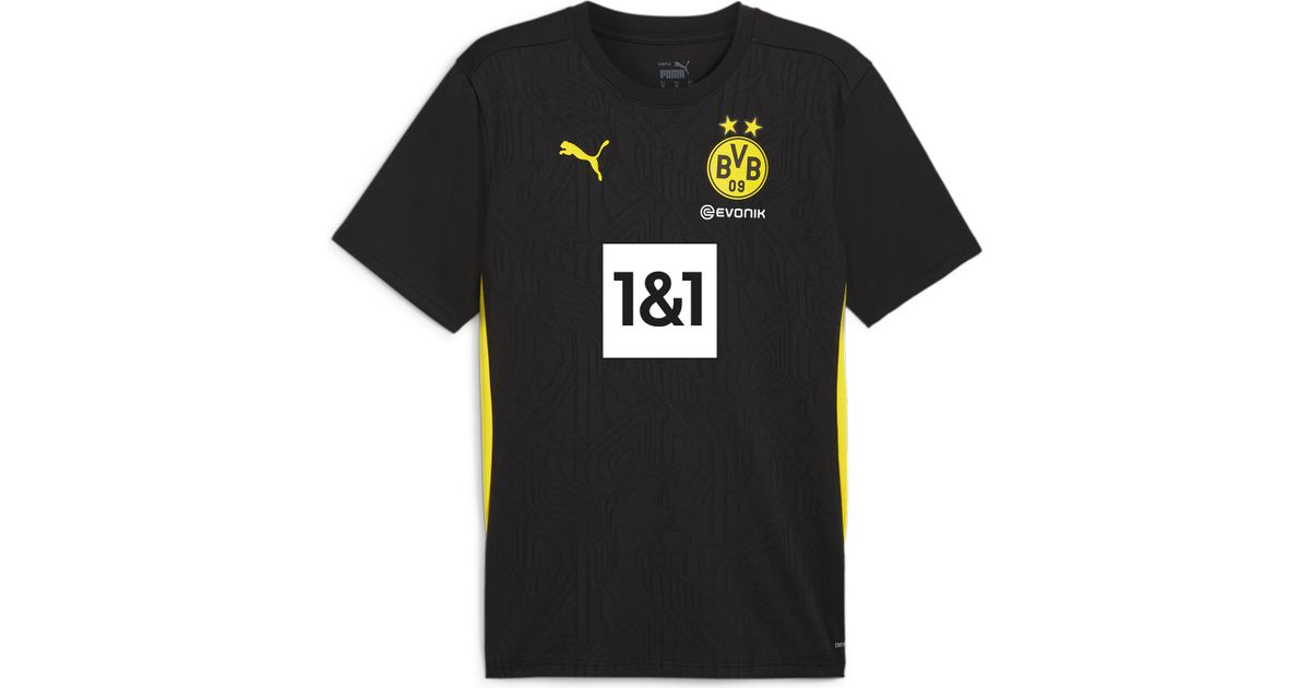 Puma Men's Bvb 1/4 Training Top With Sponsor Logo Half Zip & Quarter Zip