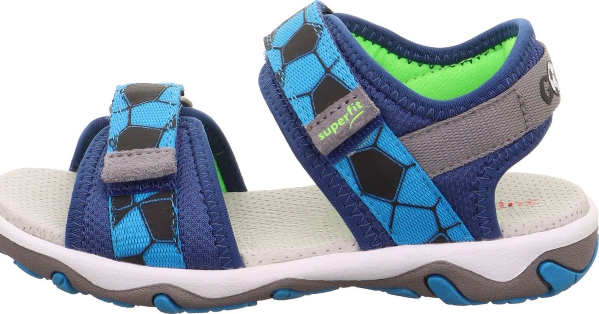 Superfit Mike 3.0 riempjessandalen voor jongens, lichtgroen grijs 7500