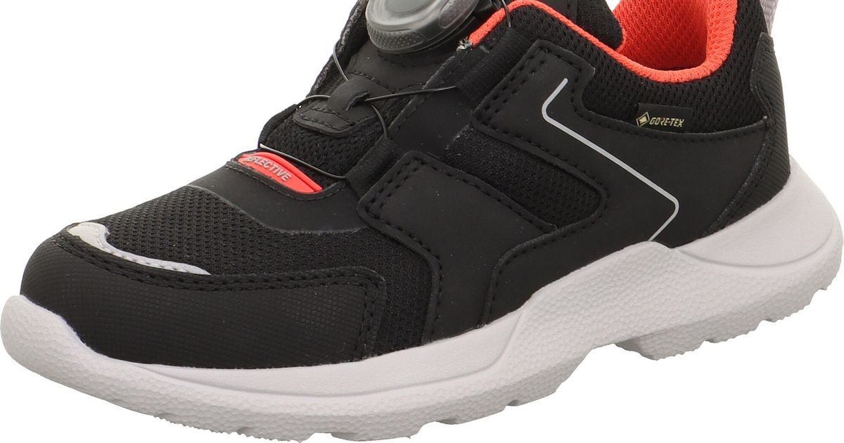 Superfit Rush sneakers voor jongens, Blauw Geel 8090, 37 EU