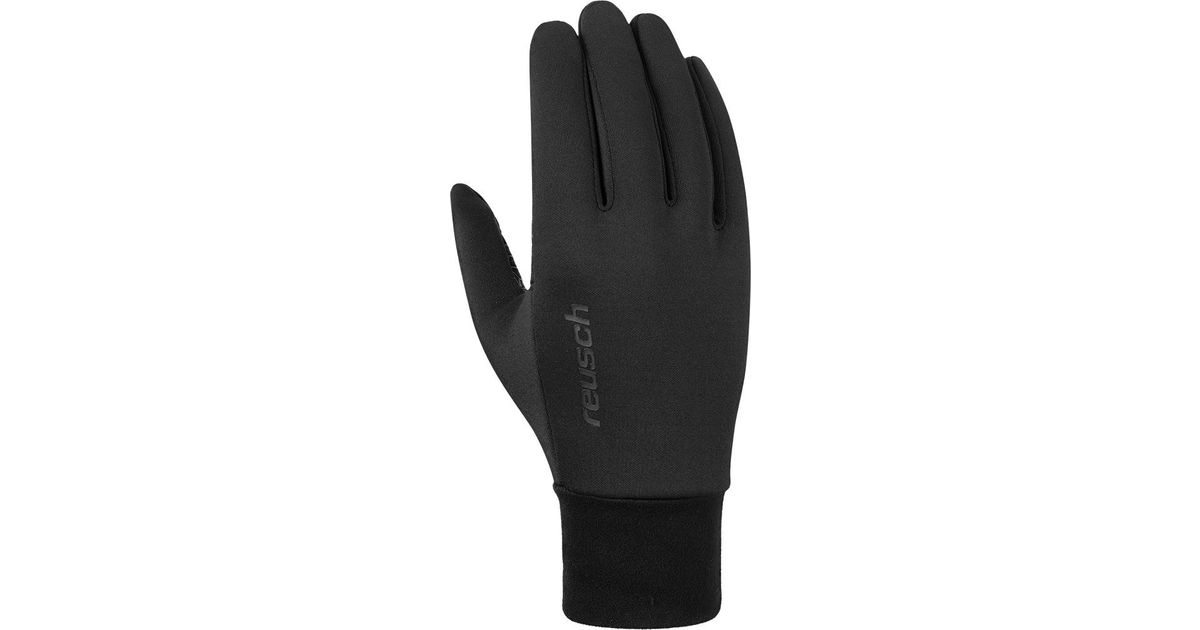 Guanti Reusch Ashton Touch 10.5, Neri, In Pelle Morbida, Per Inverno, Con Tecnologia Touchscreen