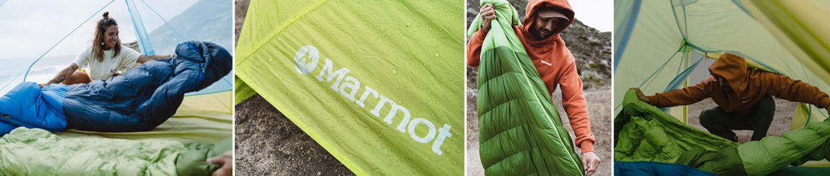 Ultraleichte Zelte und umweltfreundliche Schlafsäcke von Marmot