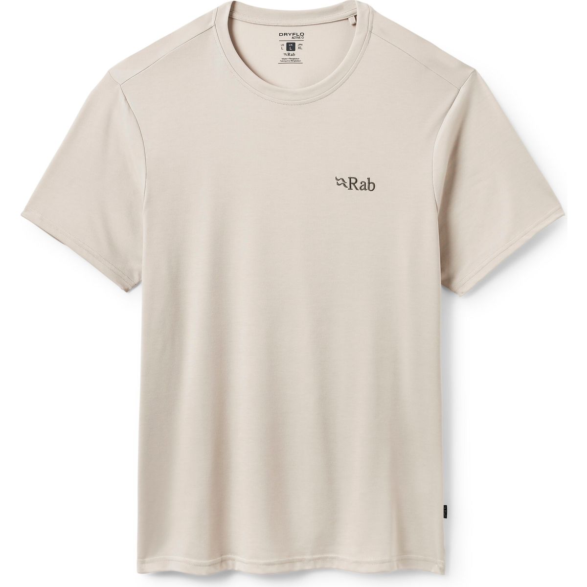 Rab Crimp Logo Tee pebble (PBE) L QBL-67-PBE-LRG