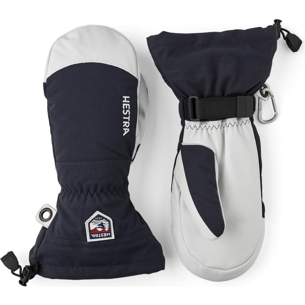 Hestra Army Leather Heli Ski - Mitt navy (280) 8 30571-280-8