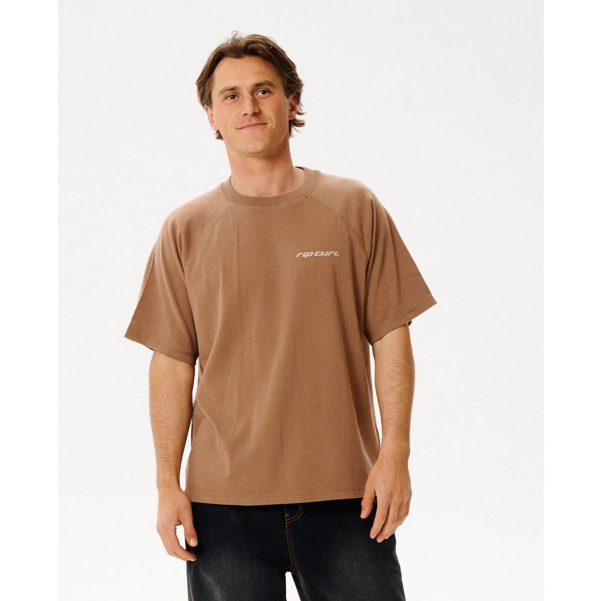 RipCurl Inner Visions Flogged Tee mocha (3118) M 0XBMTE-3118-M