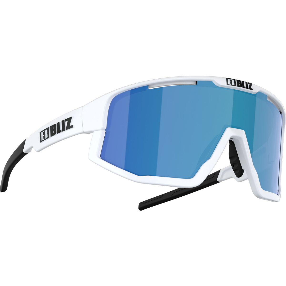 Bliz Vision matt white, matt white jawbone + spare jawbone in black smoke w blue multi (70010437) 0ZB7001-70010437