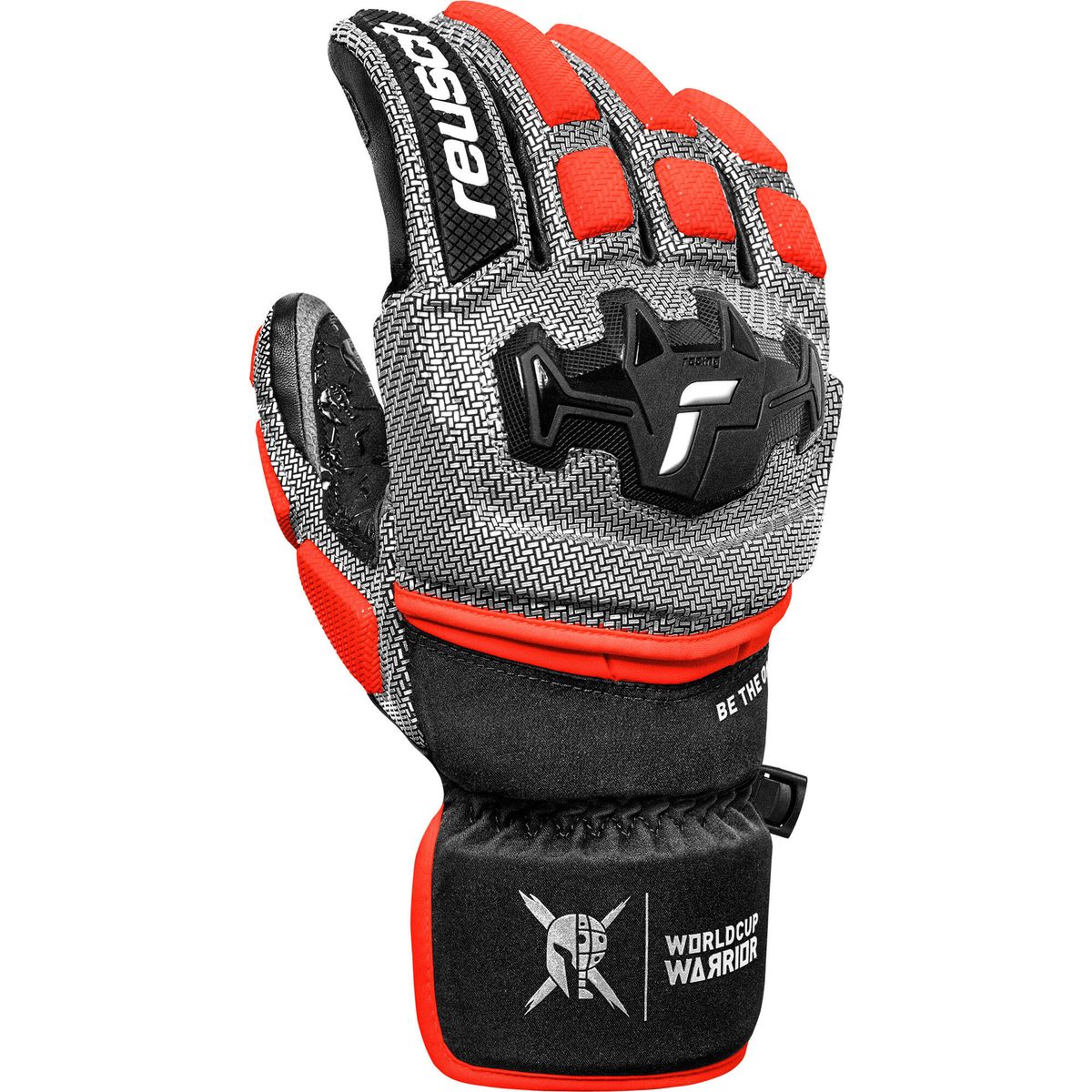 Reusch Worldcup Warrior GS black / silver / fluo red (7588) 8 6511111-7588-8