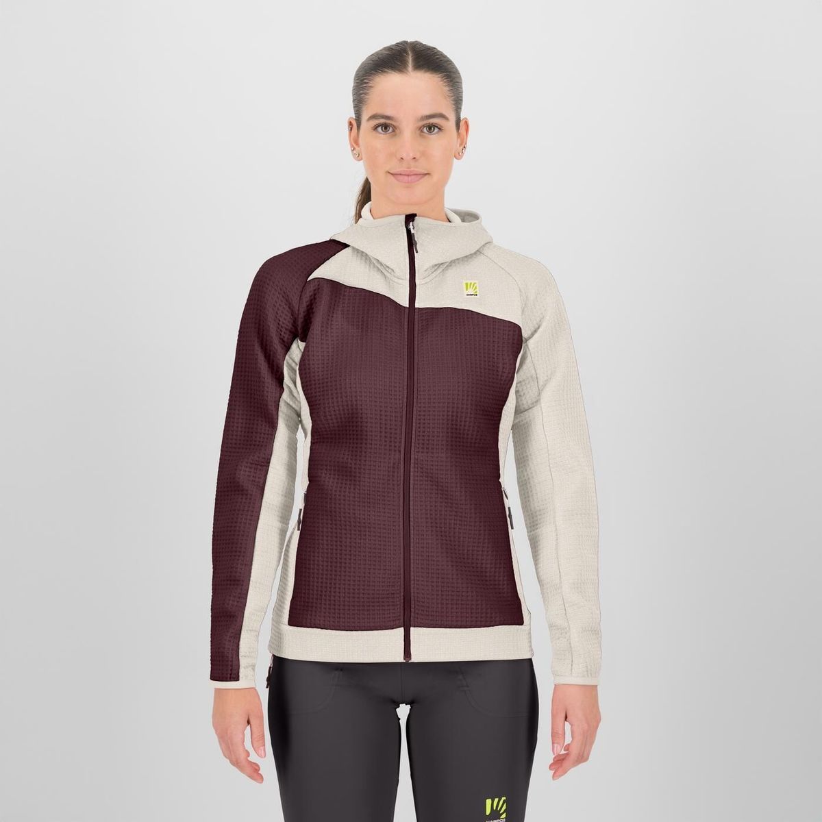 Karpos Averau W Full-zip Hoodie Fleece vineyard/pristine (204) XL 2532081-204-XL