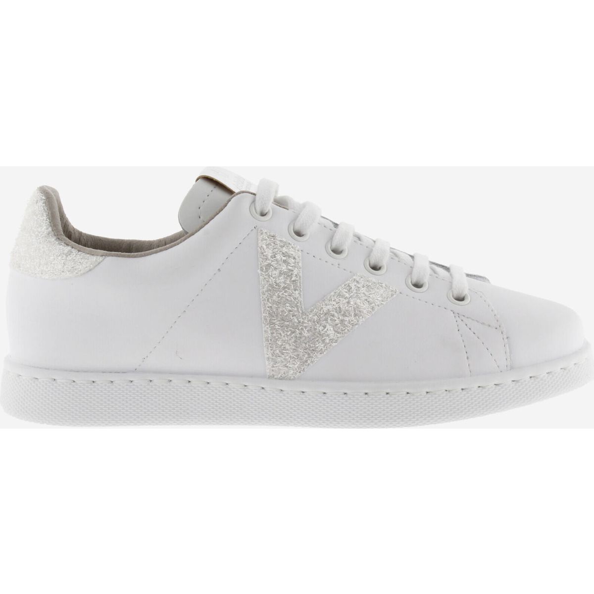 Victoria Tenis Piel & Virutas Glitter Women blanco (20) 37 1125188-20-37