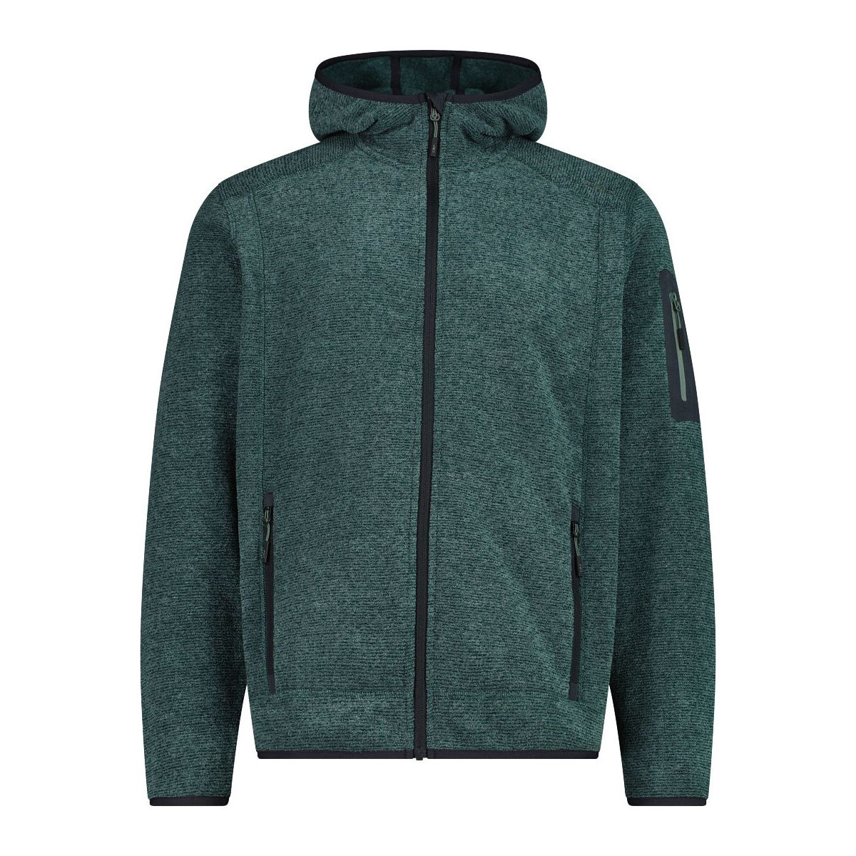 CMP MAN Fleece Jacket FIX Hood alpine-antracite-musk (03EU) 60 3H60847A-03EU-60
