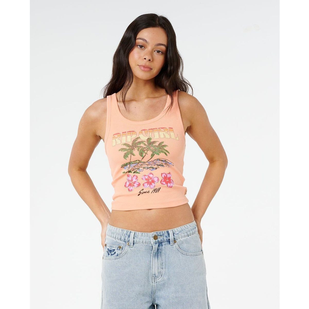 RipCurl Hayley O Tank papaya (0798) S