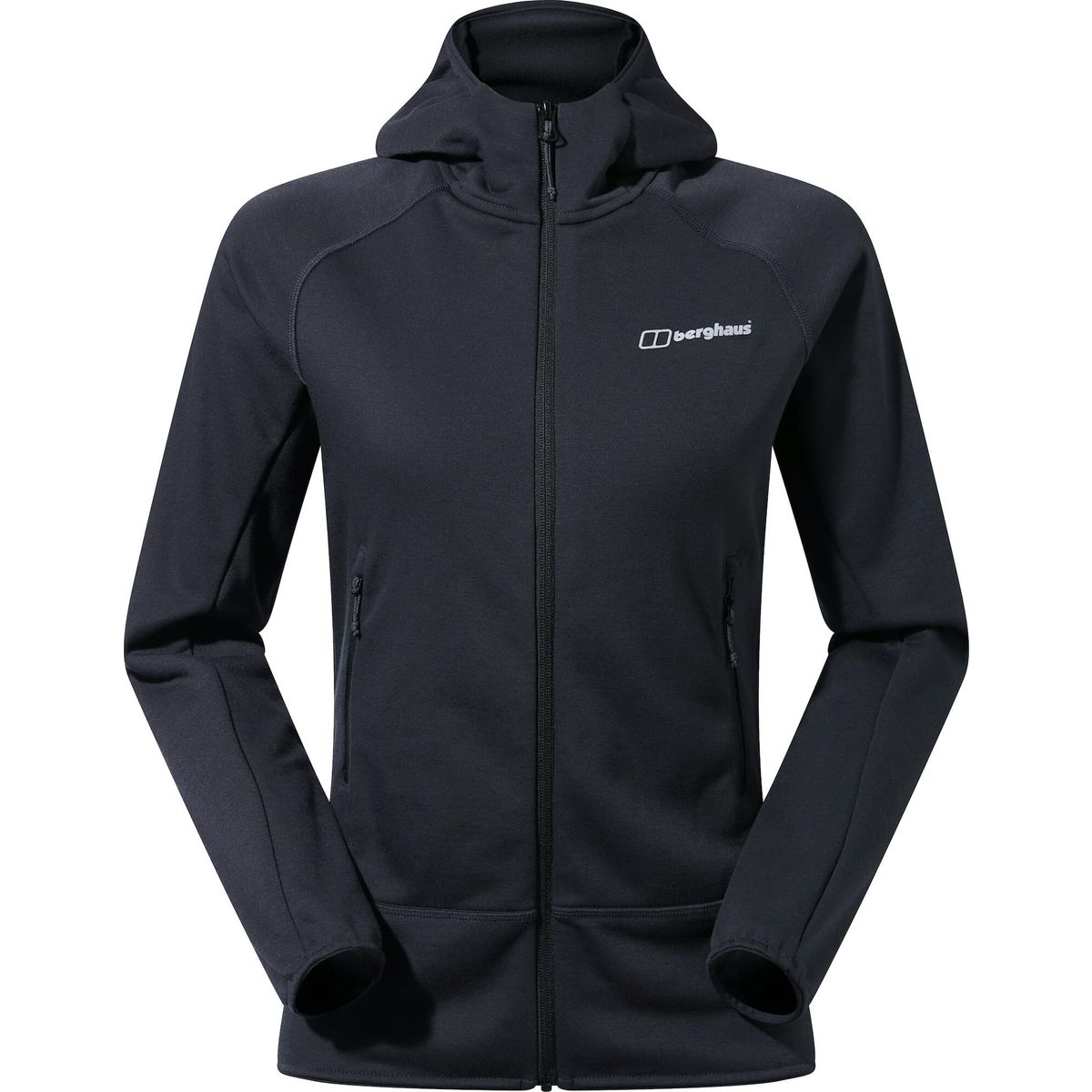 Berghaus W Heuberg Hoody jet black/grey pinstripe marl (JA1) M 4-A001378-JA1-M