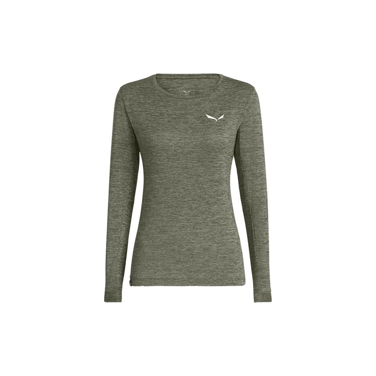 Salewa Puez Melange Dry'ton W Long Sleeve Tee faded green melange (5A56) 42 00-0000027454-5A56-42