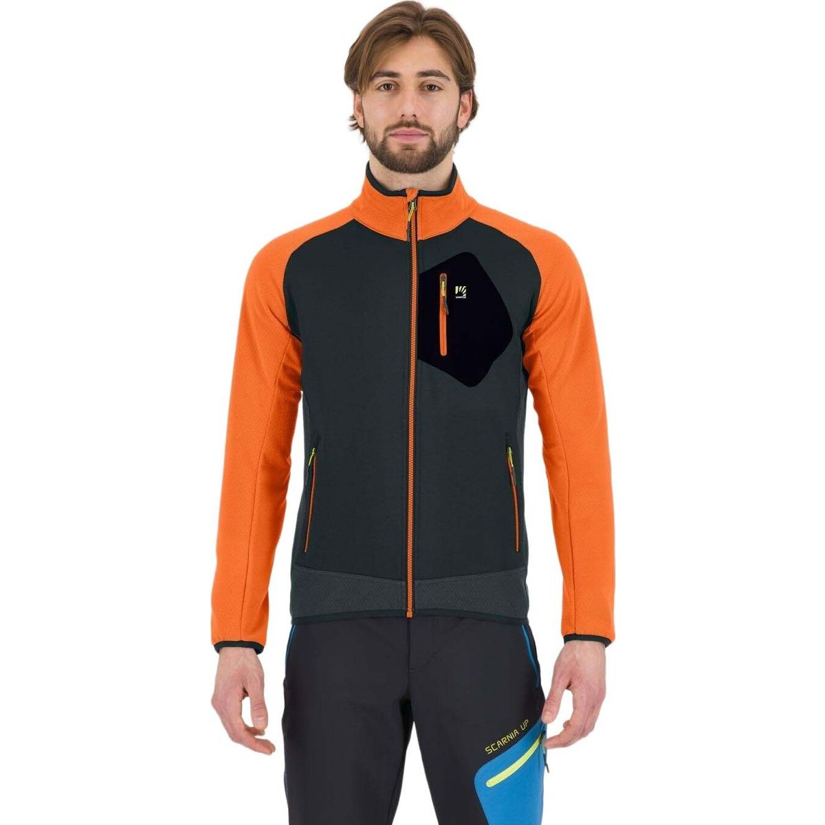 Karpos Odle Fleece woodl.gray/vibr.orange (023) XXL 2500491-023-XXL