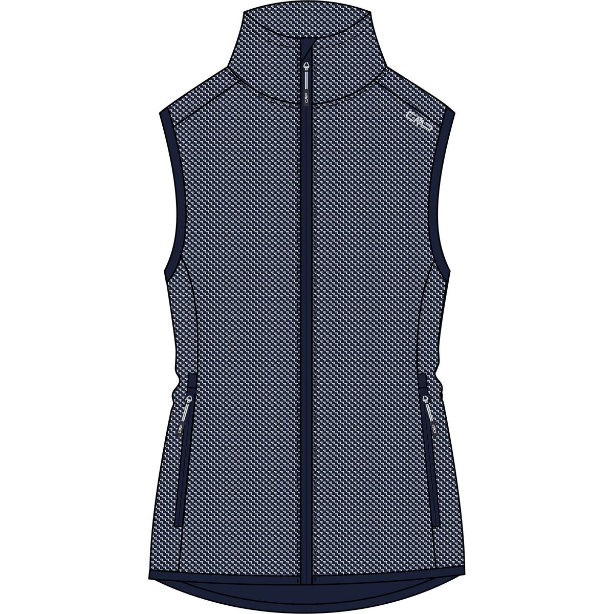 CMP Woman Fleece Fleece Vest b.blue-ice (01NT) 38 35H5376-01NT-38