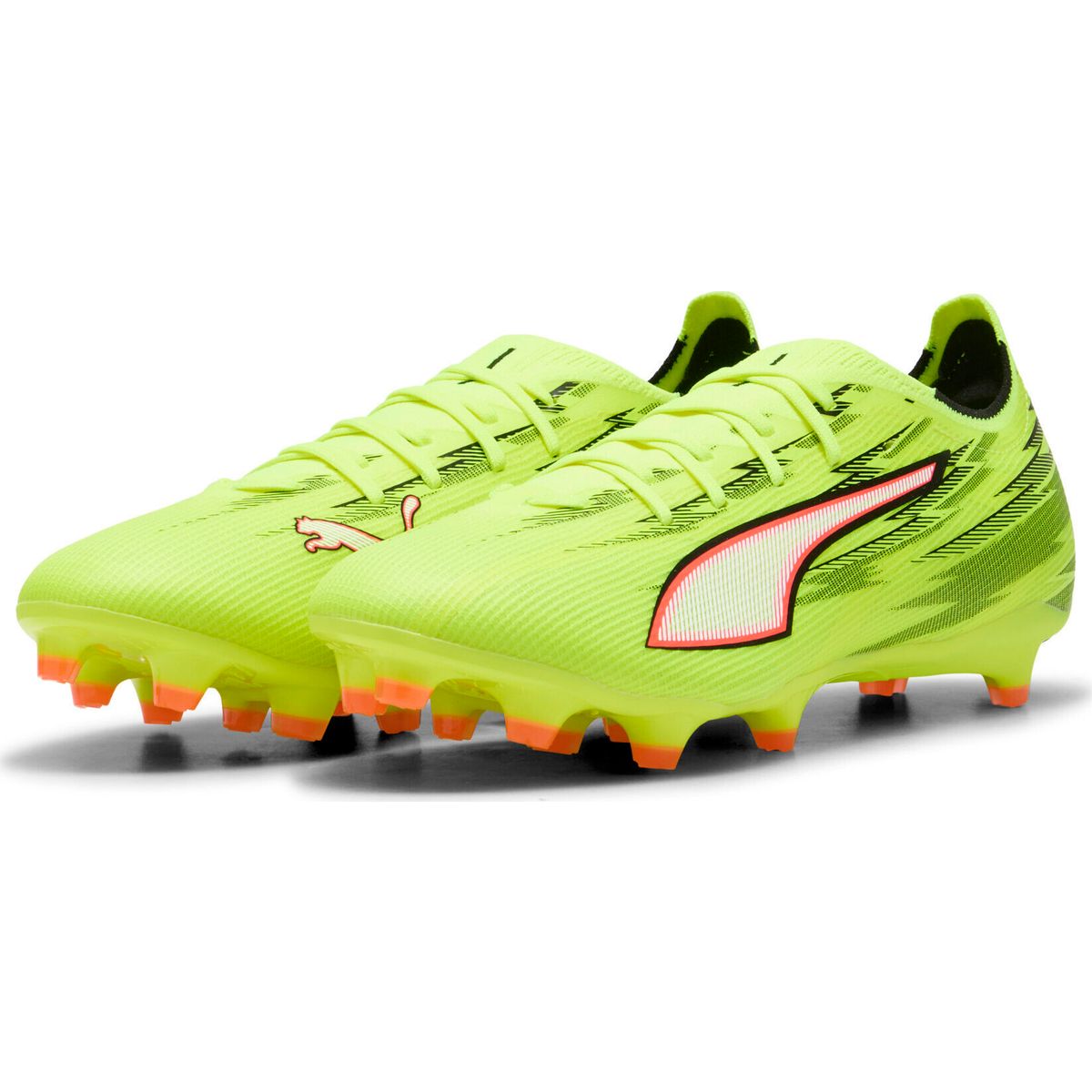 Puma Ultra 6 Match Fg/Ag yellow alert-puma black-glowing red-lime squeeze (01) 8.5 108687-01-8.5