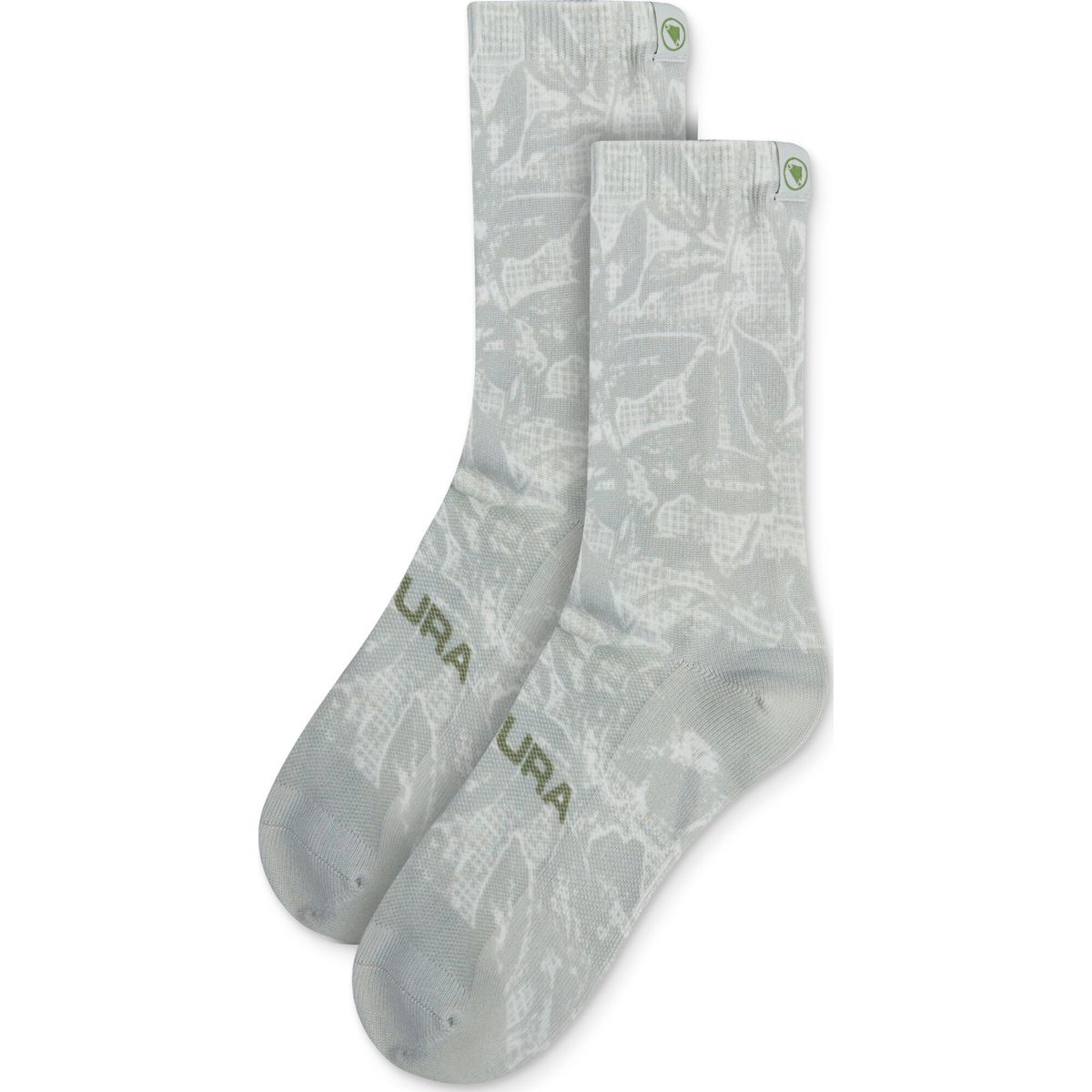 Endura Grid Floral Ltd Print Sock mains grey L-XL R-E1207-L-XL-mains-grey
