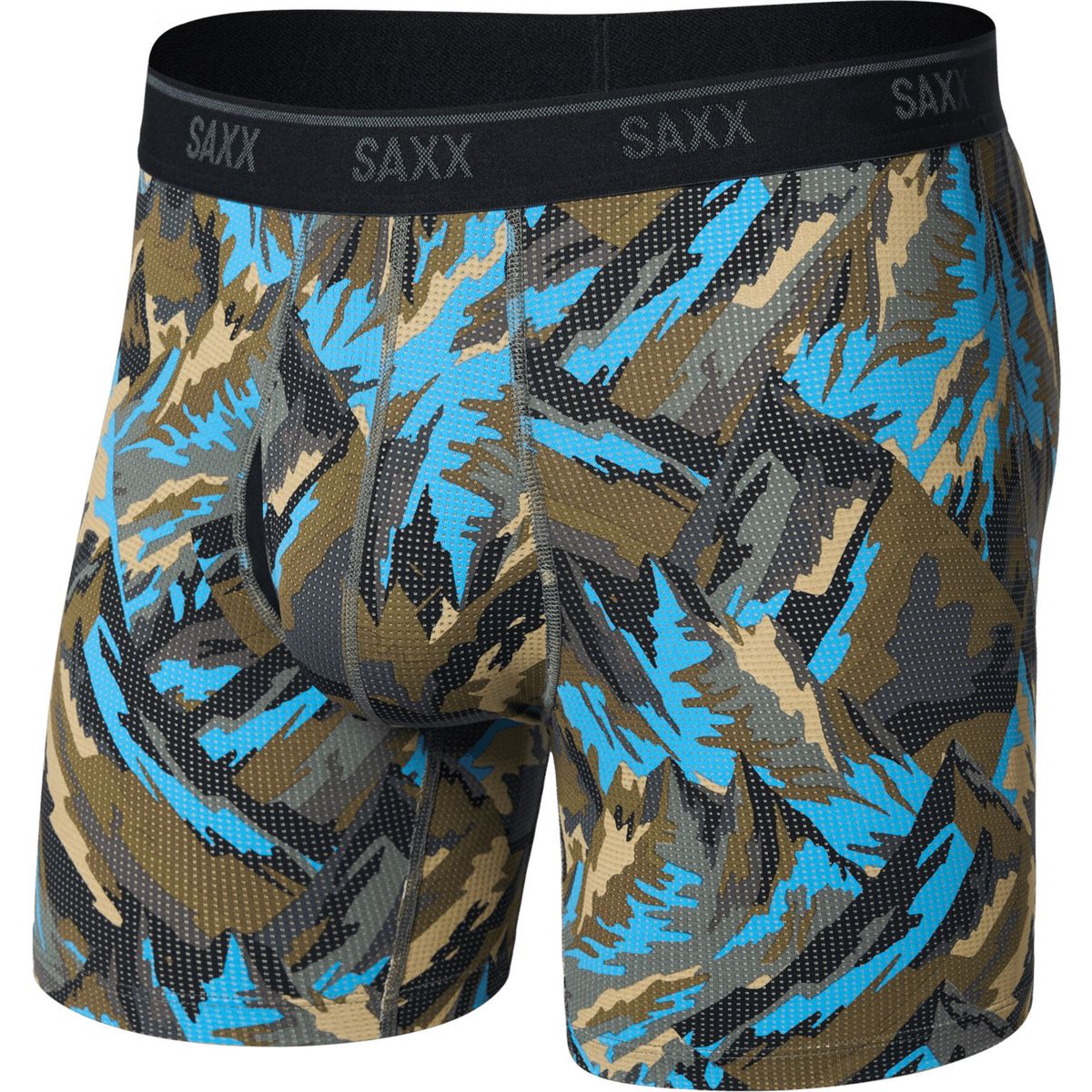 Saxx Quest Quick-dry Mesh Boxer Brief FLY prism peaks-cargo grey (PPC) L SXBB65F-PPC-L