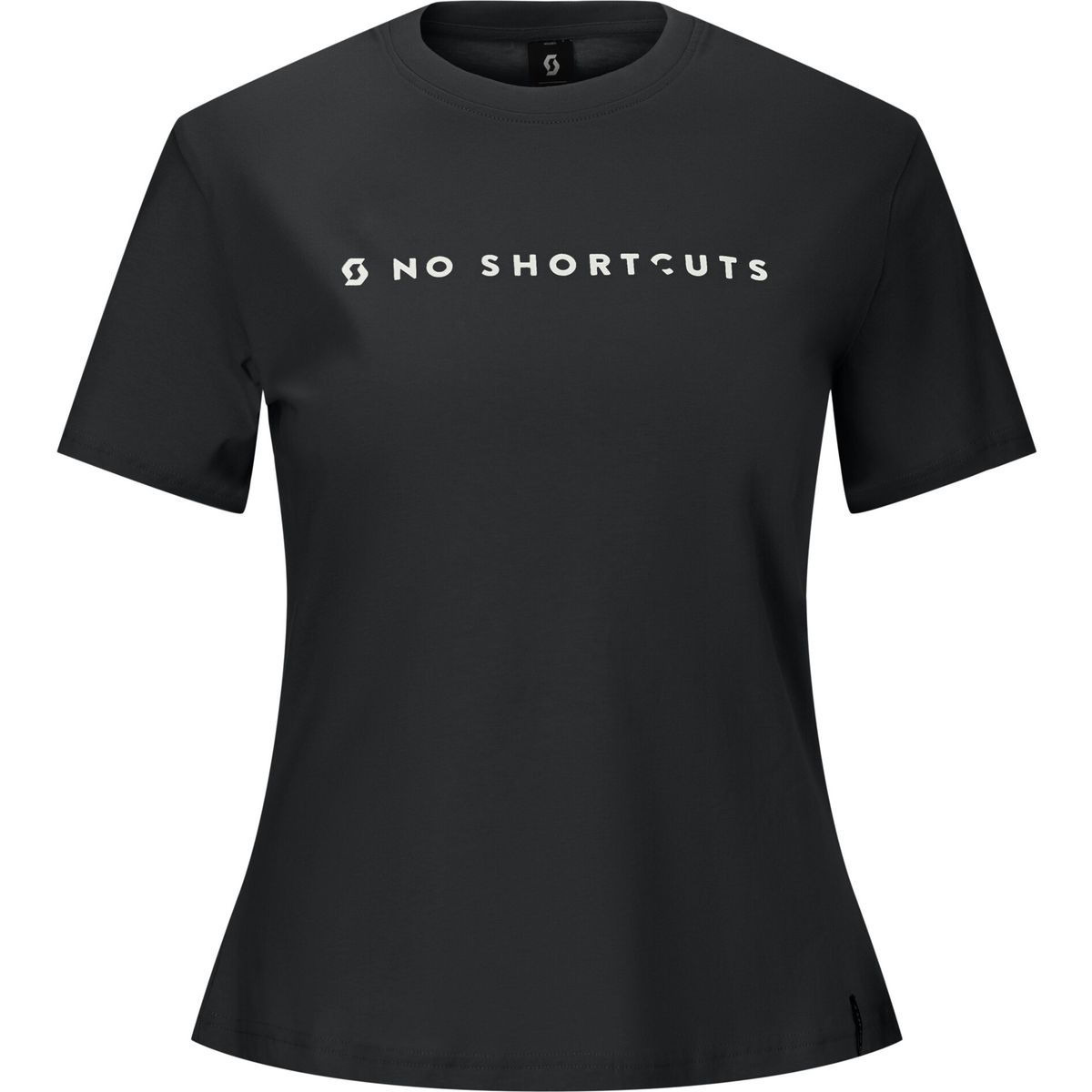 Scott Tee W's No Shortcuts SS black (0001) XL
