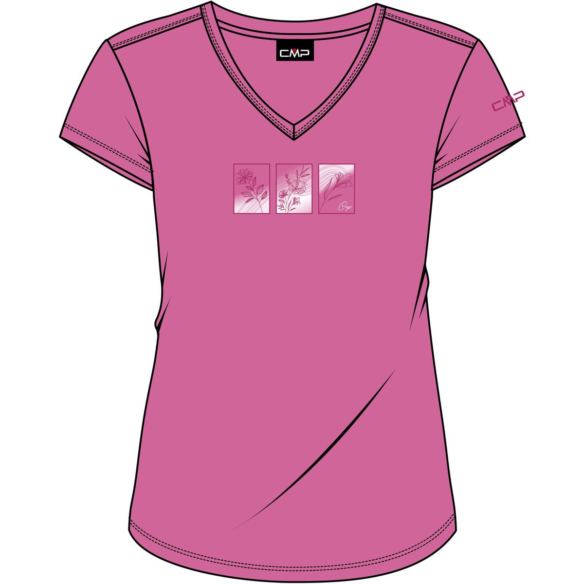 CMP Woman T-shirt pink fluo (B351) 40 Image