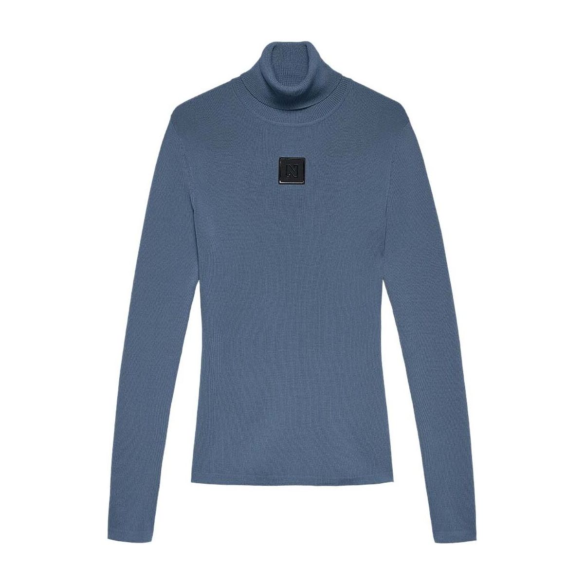 Nikkie Noroton Turtleneck dusty blue (7678) 34 N7-2022507-7678-34