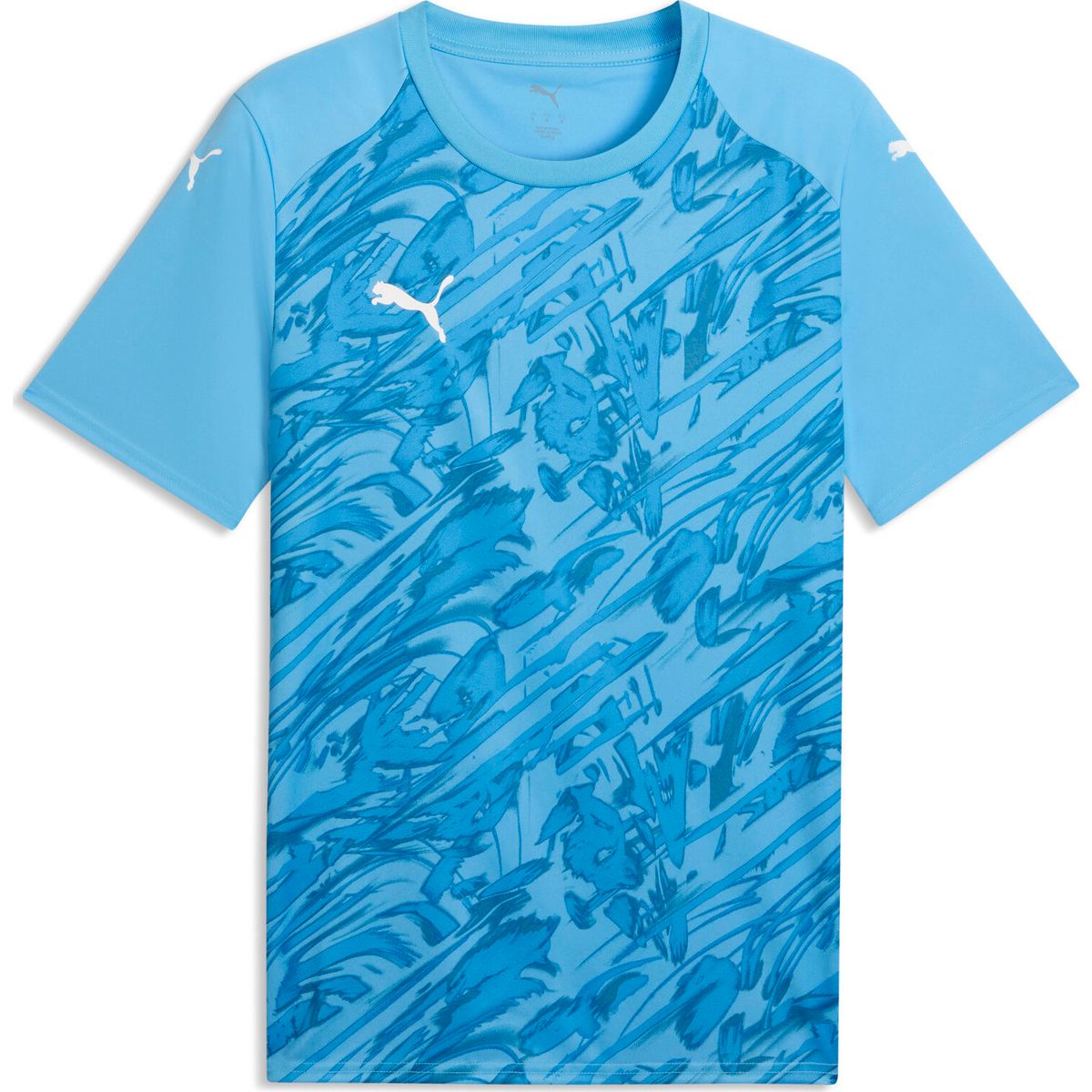 Puma Teamfinal Graphic Jersey team light blue-puma white-clear sea (18) XXL 706536-18-XXL