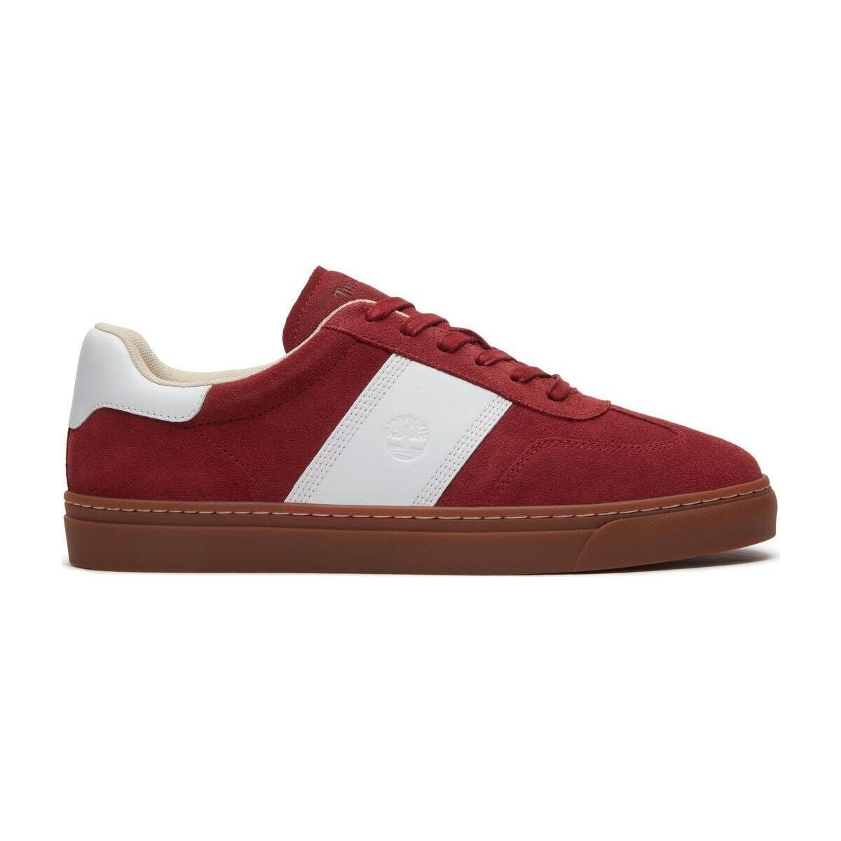 Timberland Mens Low Lace UP Sneaker dkred sde w whi 8 TB0A43GGAGB1-8