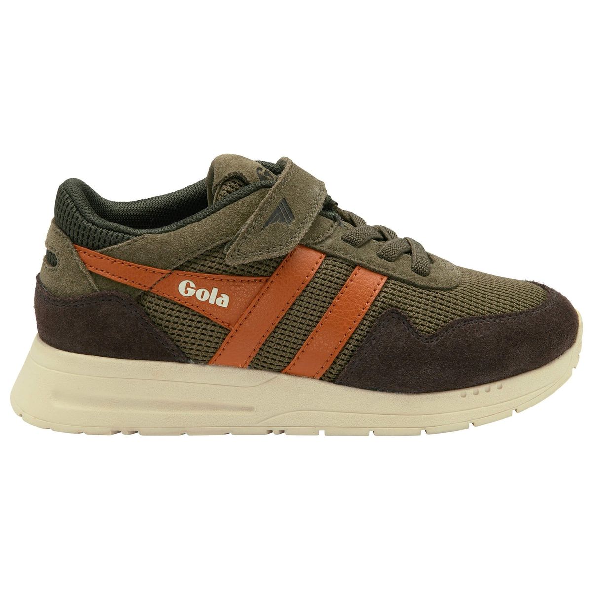 Gola Delta Strap Sneaker Kids military green/mocha/moody orange (NC) 32 Image