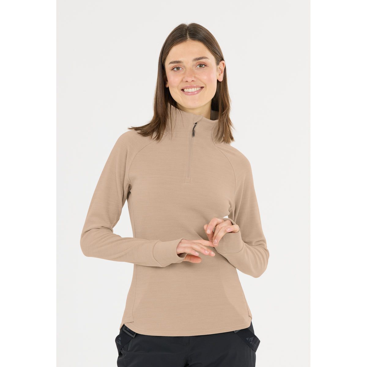 Whistler Kajsa W Half Zip Midlayer simply taupe (1136) 50 W243208-1136-50