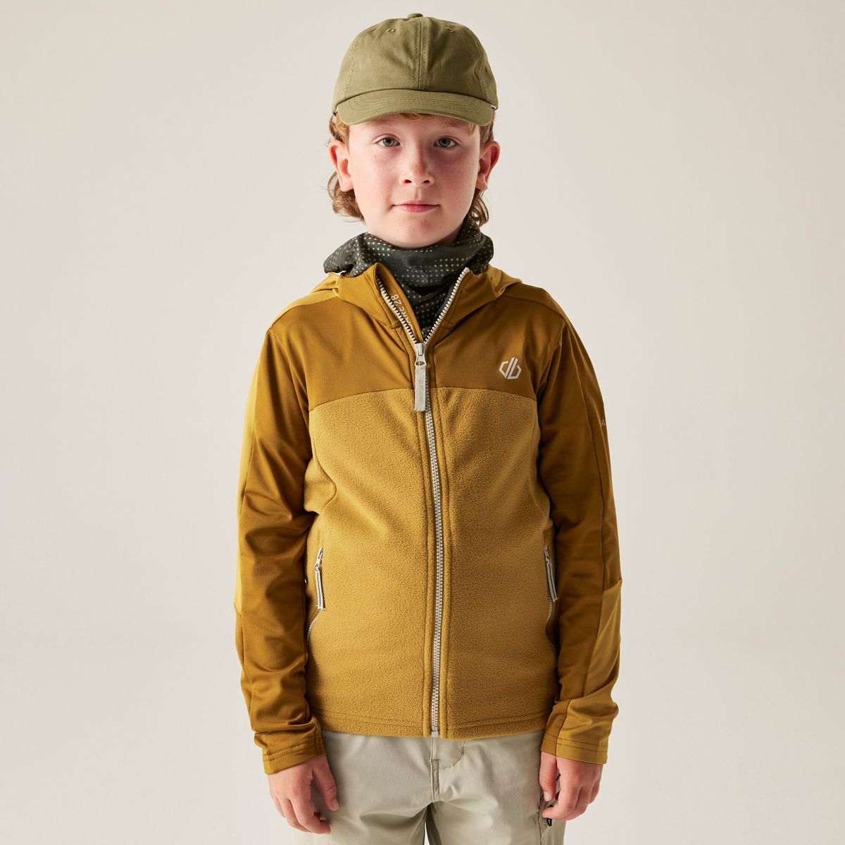 Dare2b Thriving I V Stretch Midlayer wood brown (ZIQ) 3-4yrs DKL400-ZIQ-3-4yrs