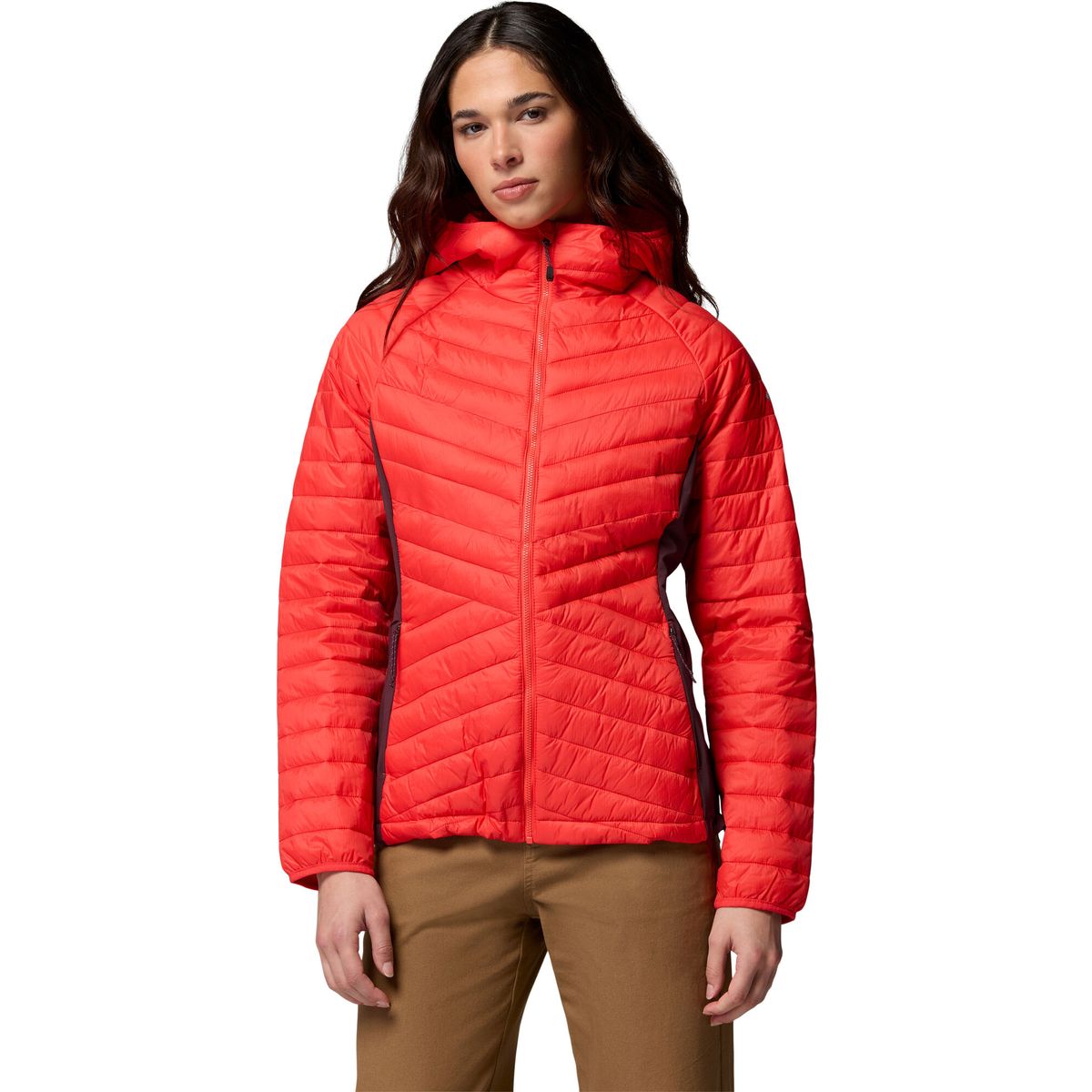 Columbia Powder Pass III Hybrid Hdd Jacket poppy red, moonvista (606) XS 215469-2154692-606-XS