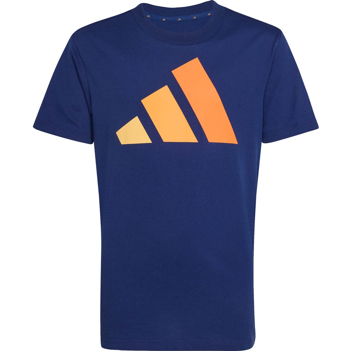 adidas Essentials T-shirt dark blue-semi ice tangerine-pure tangerine-pure orange (043A) 176