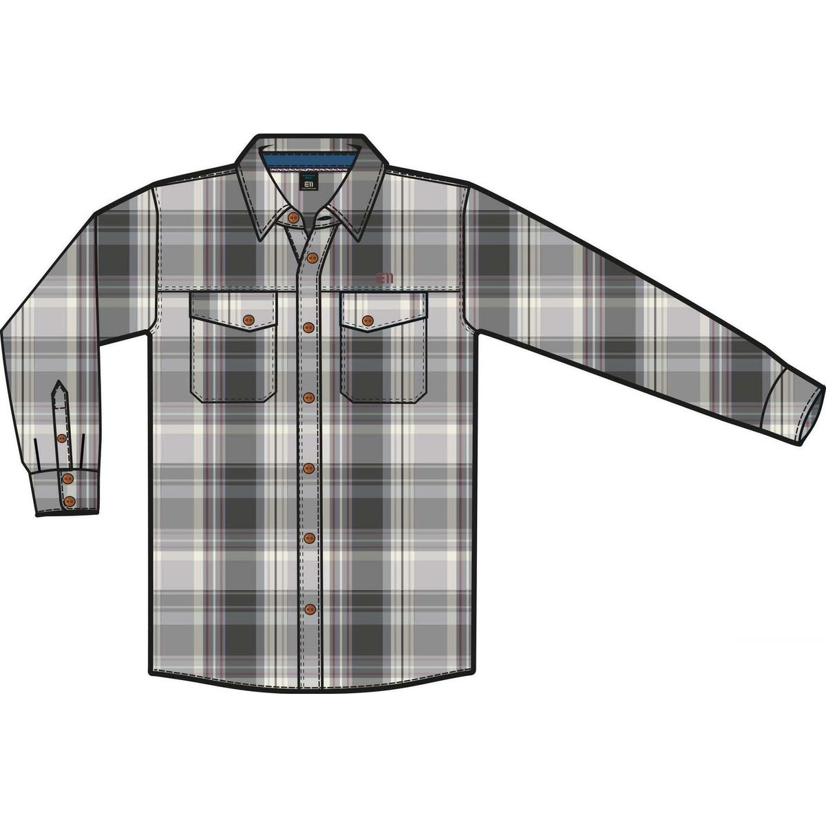 Elevenate Men Cham Shirt rock (930) M 119-20930004