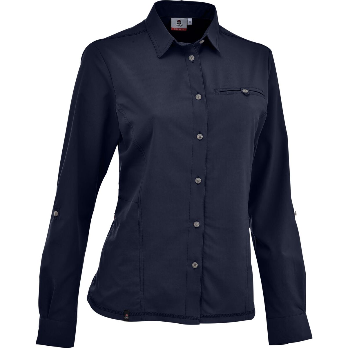 MAUL Sport Hochalm 4XT - 1/1 Krempelbluse uni elas. blue (72) 42 5930800408-72-42